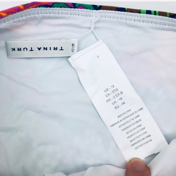 •Trina Turk Tropical Print Bikini Bottom G223 - Picture 6 of 8